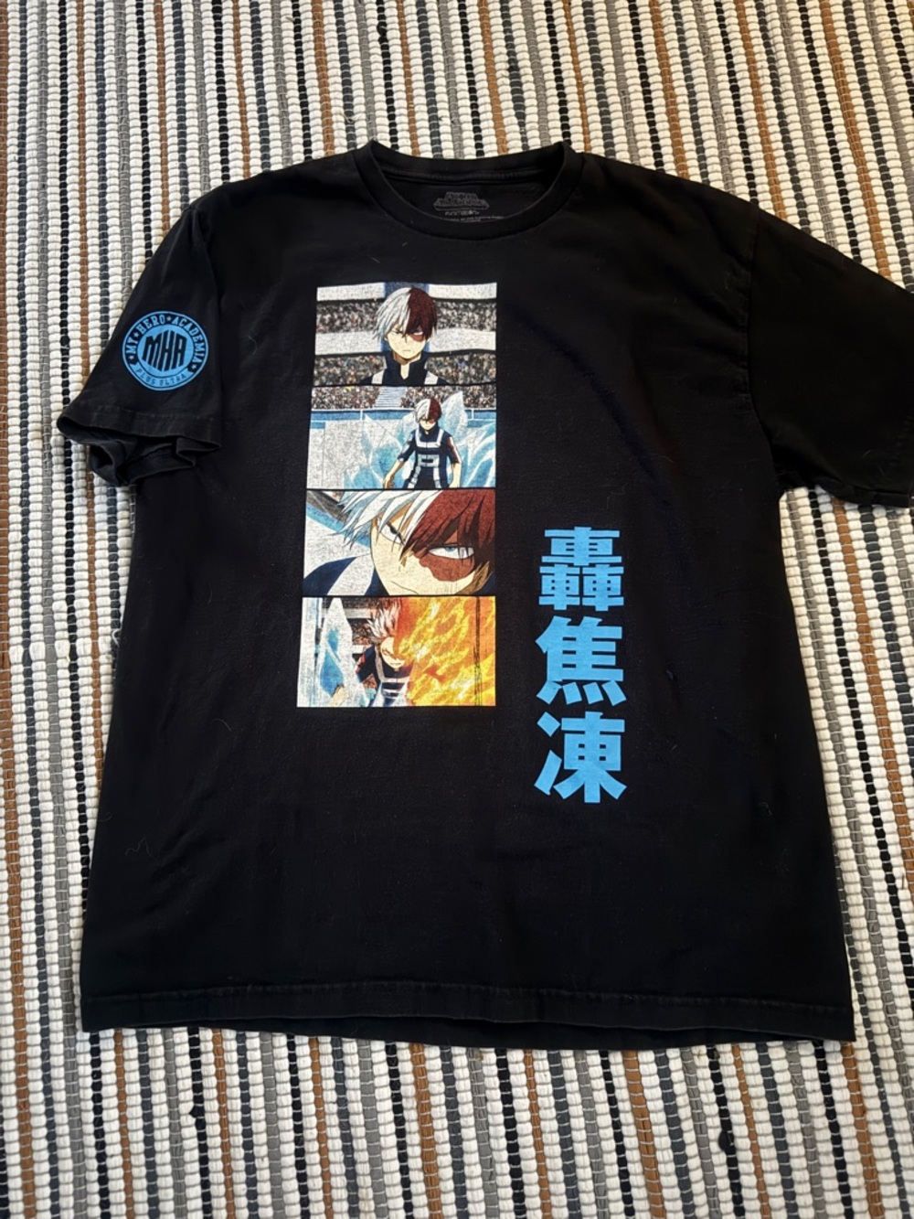 My Hero Academia Shoto Todoroki Anime Graphic Tee - Size Large